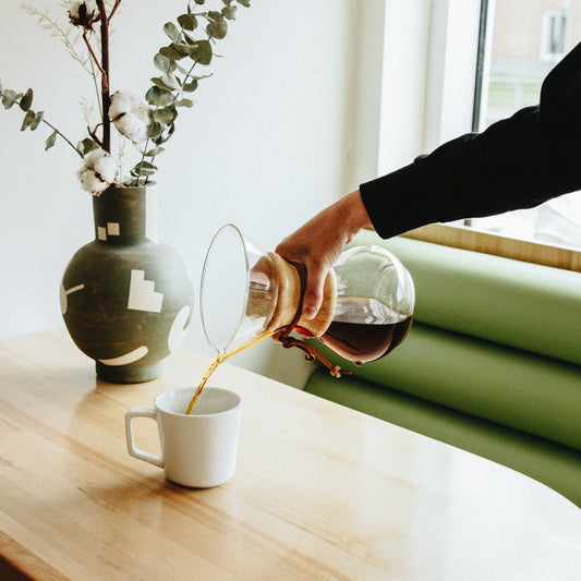 Café filtre manuel à la maison