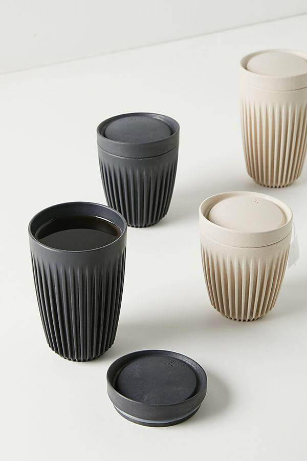 Huskee tasse réutulisable, eco-responsible, 50% de matière organique, sans BPA, tumbler, eco-friendly, recycled, 50% organic material, husk, tasse de café, travel mug